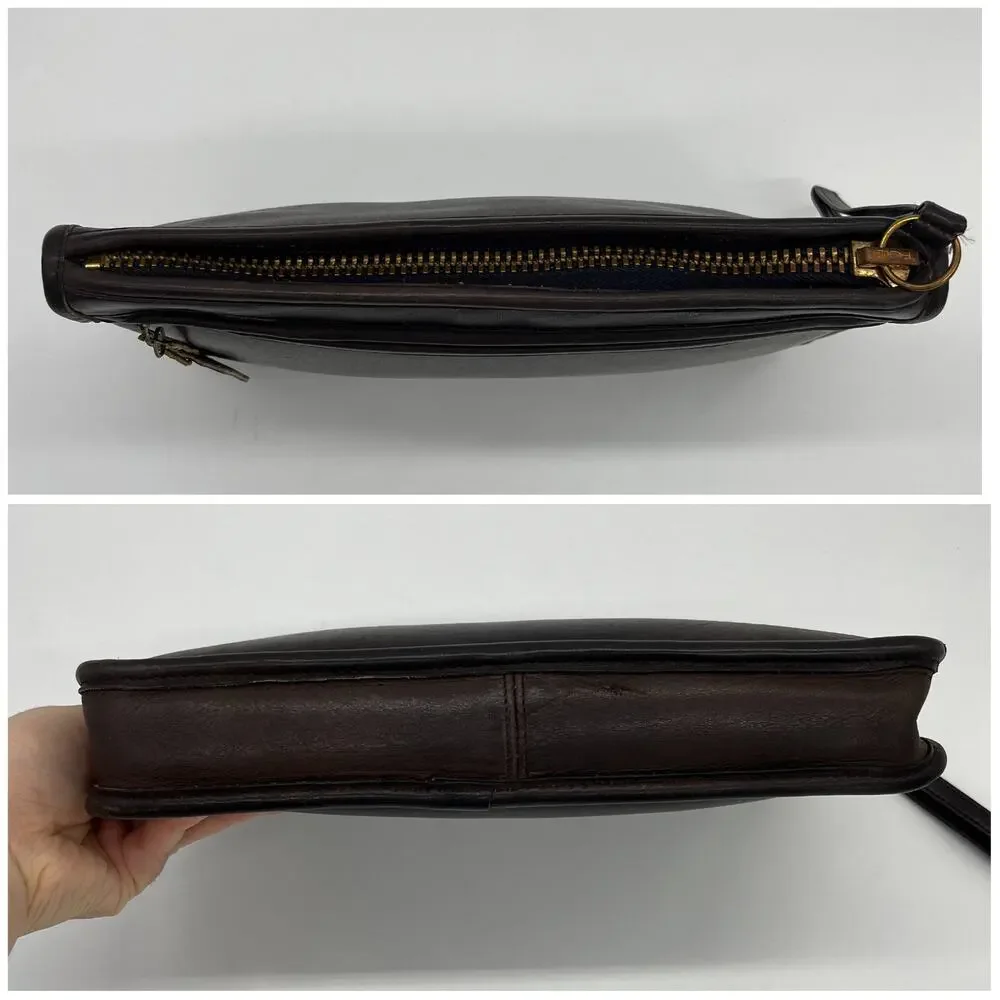 Vintage Coach NYC Standard Clutch 5140 Mocha 1980s - Picture 5 of 10